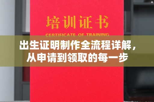 江干出生证明制作全流程详解，从申请到领取的每一步