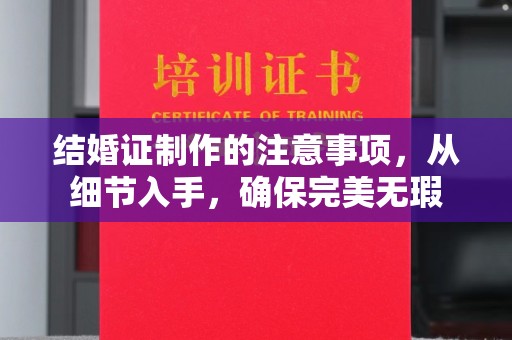 江干结婚证制作的注意事项，从细节入手，确保完美无瑕