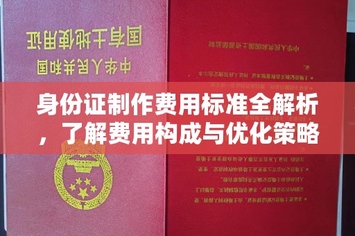 江干身份证制作费用标准全解析，了解费用构成与优化策略