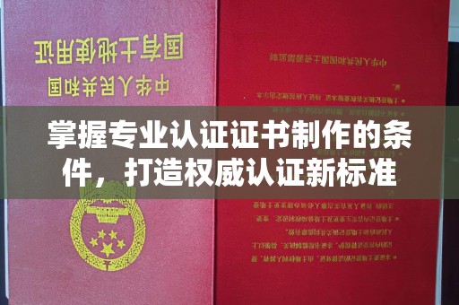 江干掌握专业认证证书制作的条件，打造权威认证新标准
